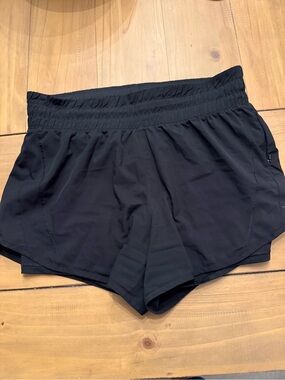 Avia Black Women's Athletic Shorts with Wide Elastic Waistband
